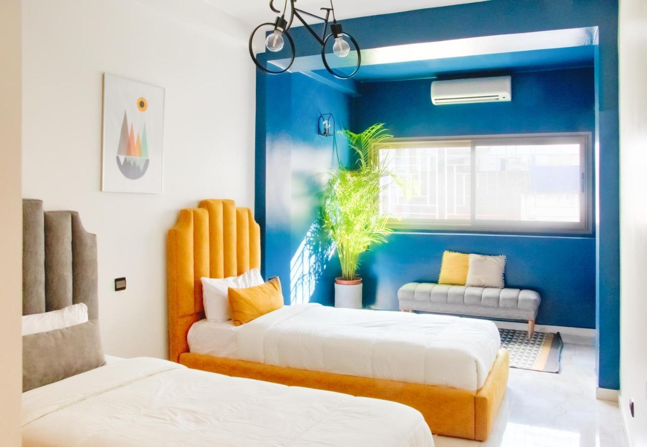 Luxury Apartment 3 Bedroom In The Heart Of Agdal Near Arribat Center ราบัต ภายนอก รูปภาพ